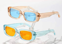 Load image into Gallery viewer, Tangerine and Turquoise Sunglasses
